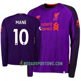 Koszulka Liverpool Sadio Mane 10 Wyjazdowe Stroje Piłkarskie 2018-2019 Długi Rękaw